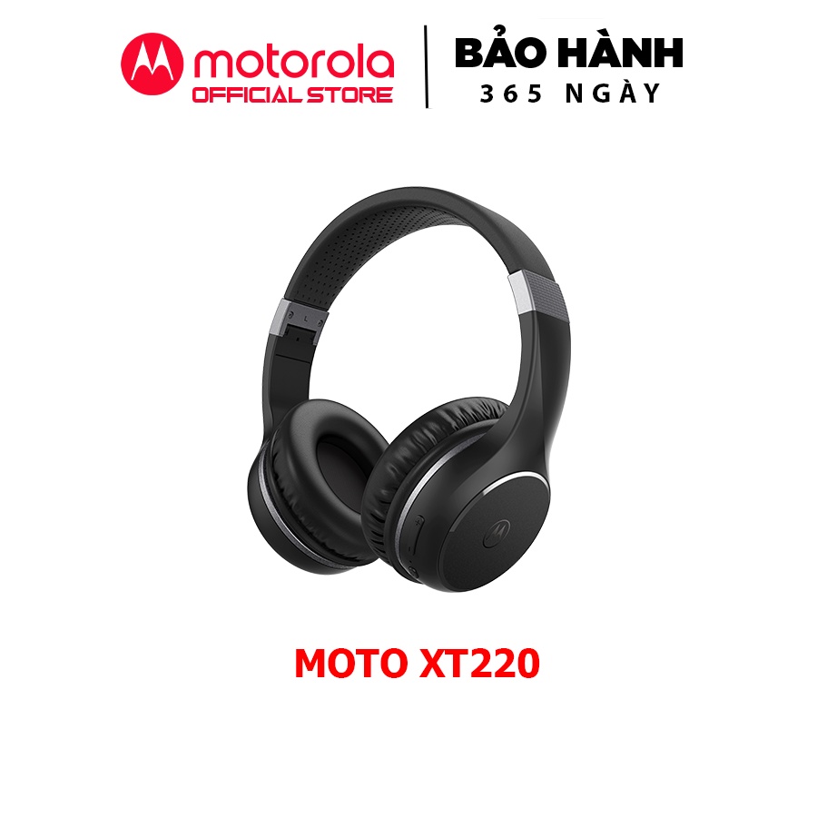 Tai nghe chụp tai Bluetooth Motorola MOTOXT220- 24h sử dụng- Noise Isolation- jack 3.5mm