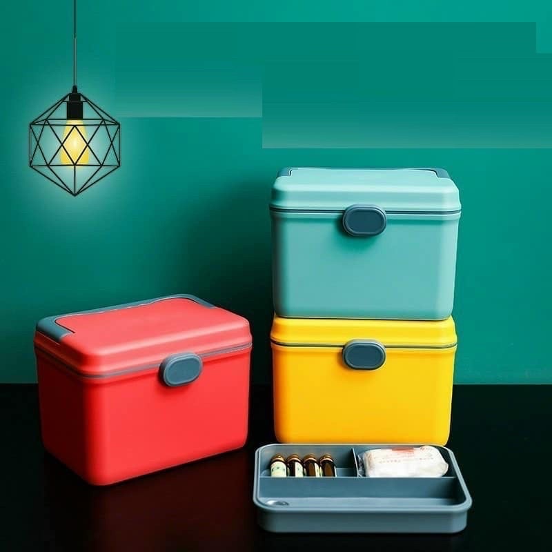 Hộp đựng thuốc 2 tầng gấp gọn tiện dụng