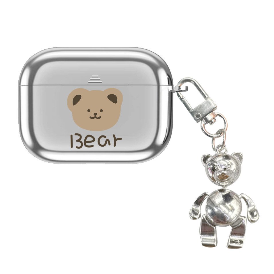 Case airpods kèm móc gấu siêu cute