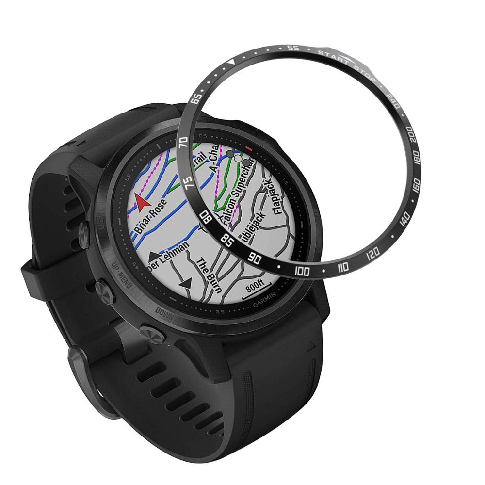 Steel Watch Bezel Ring Styling Case For Garmin Fenix 6S / 6S Pro / Fenix 6S Sapphire Adhesive Protective Cover