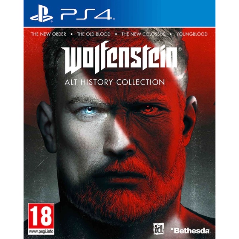 Đĩa Game PS4 : Wolfenstein Alt History Collection Likenew