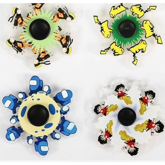 Con quay đồ chơi Fidget Spinner kiểu hoạt hình 3D giúp giảm stress - 5ngshop