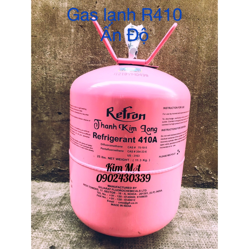 Gas lạnh điều hòa R410 Refront  Ấn Độ 11.3Kg, Môi chất lạnh R410