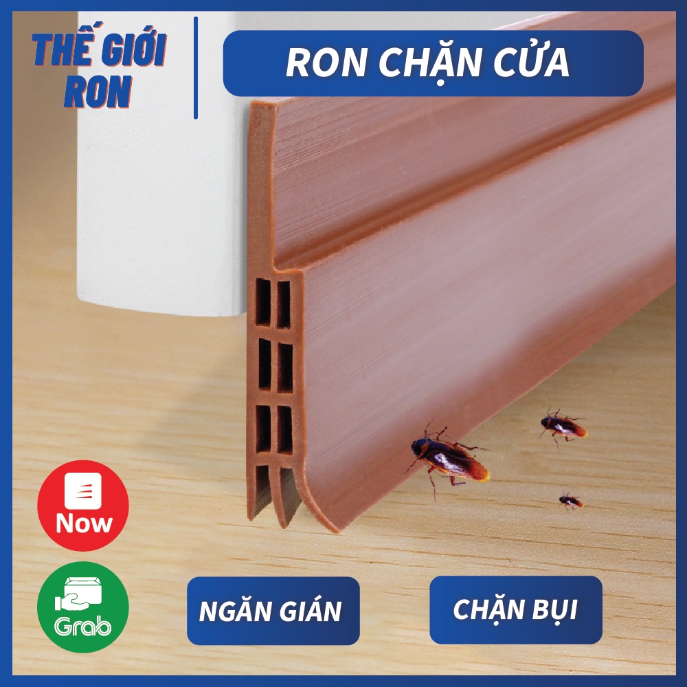 Ron Chặn Khe Cửa Đa Năng Dày 5mm, Miếng Chăn Chắn Cửa chống bụi , Dài 1 Mét Cực Dày Chống Côn Trùng, Ngăn Bụi