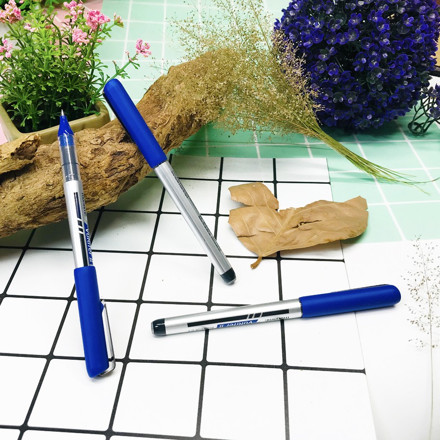 Bút Monami Rollerball Pen Vuriter 2 - 0.5mm - Màu xanh (Thái Lan)