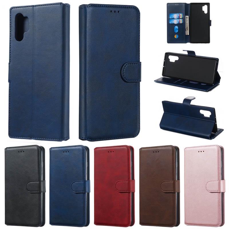 Bao Da Điện Thoại Nắp Lật Kèm Ngăn Đựng Thẻ Cho Samsung Galaxy M30S M21 M10 A10 M01 A01 A3 Core Ốp