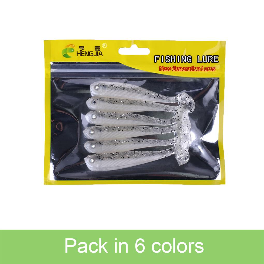 Set 6 Mồi Câu Cá Giả Hình Giun Mềm