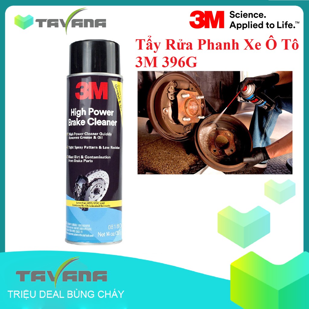 Tẩy Rửa Phanh Xe Ô Tô 3M High Power Brake Cleaner 3M 08880 (397G)