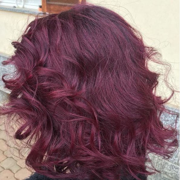 Kem Nhuộm Tóc Màu Đỏ Tím Sáng Rượu Vang + Kèm Trợ Nhuộm Light Violet Red Hair Coloring Cream