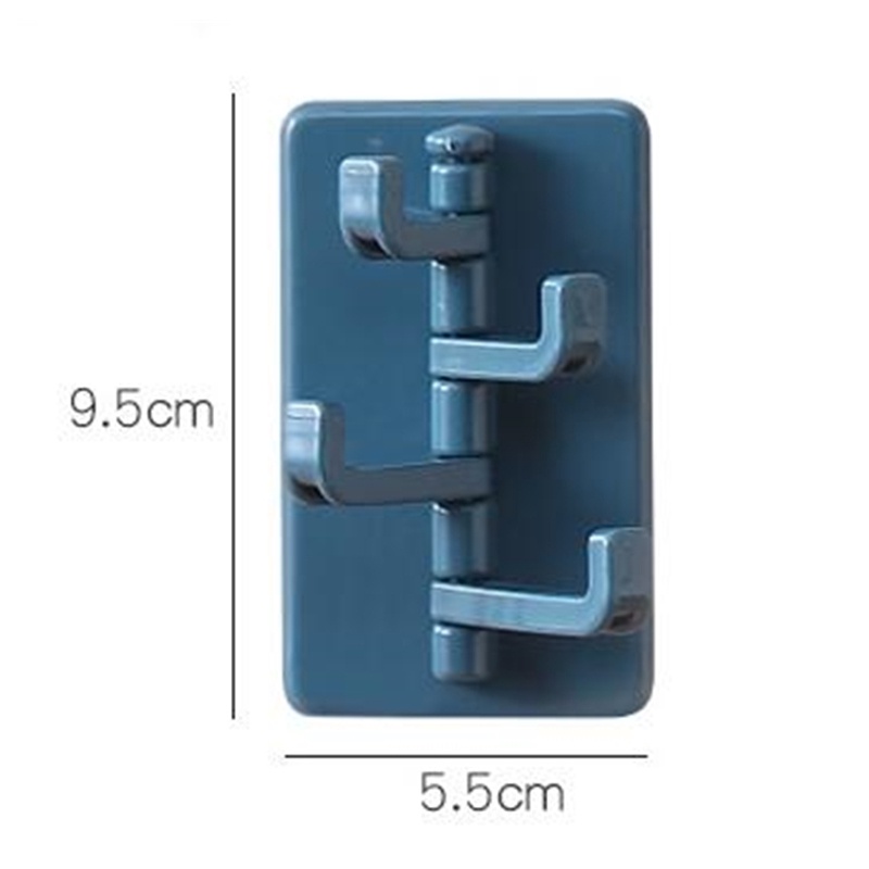 Giá Đỡ Treo Tường Tự Dính Không Cần Đóng Đinh / Móc Treo Chìa Khóa Tiết Kiệm Không Gian Cho Nhà Bếp / Phòng Tắm