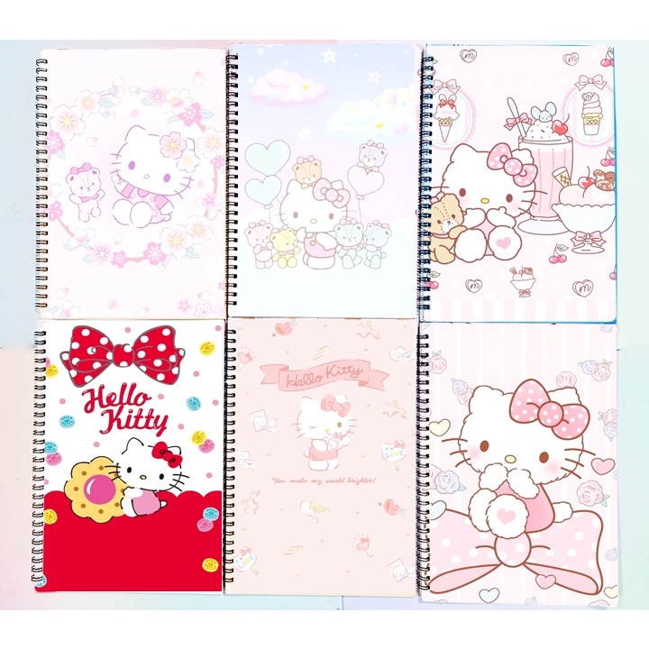 Sổ lò xo kitty SLI27 kaikaikiki hoa mặt trời 60 trang 17x25cm