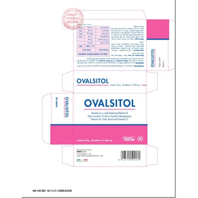 Ovalsitol 1000mg - Giải pháp cho hội chứng đa nang buồng trứng, tăng khả năng có thai