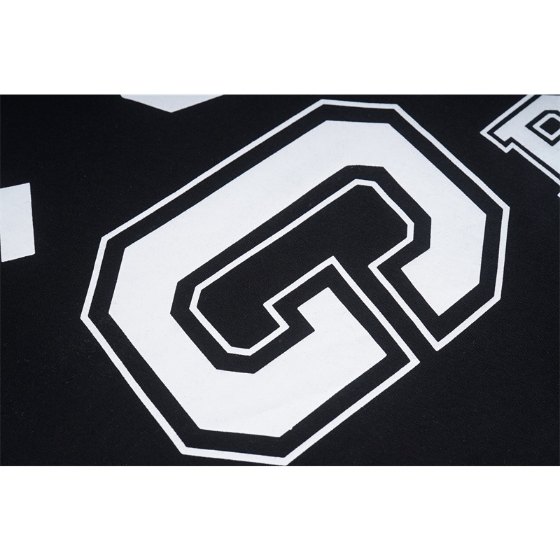 Áo Thun Cotton Thể Thao Tay Ngắn In Chữ D &amp; G Plus Size M-XXL Cho Nam Nữ