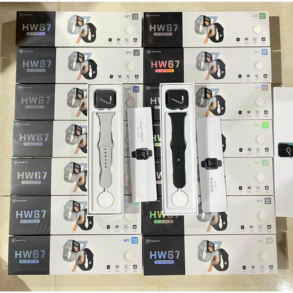 Đồng Hồ Thông Minh HW67 Plus Viền Thép, Màn Hình Siêu Đẹp Mượt Mà, Nghe Gọi, Nhận Thông Báo, Theo Dõi Sức Khỏe