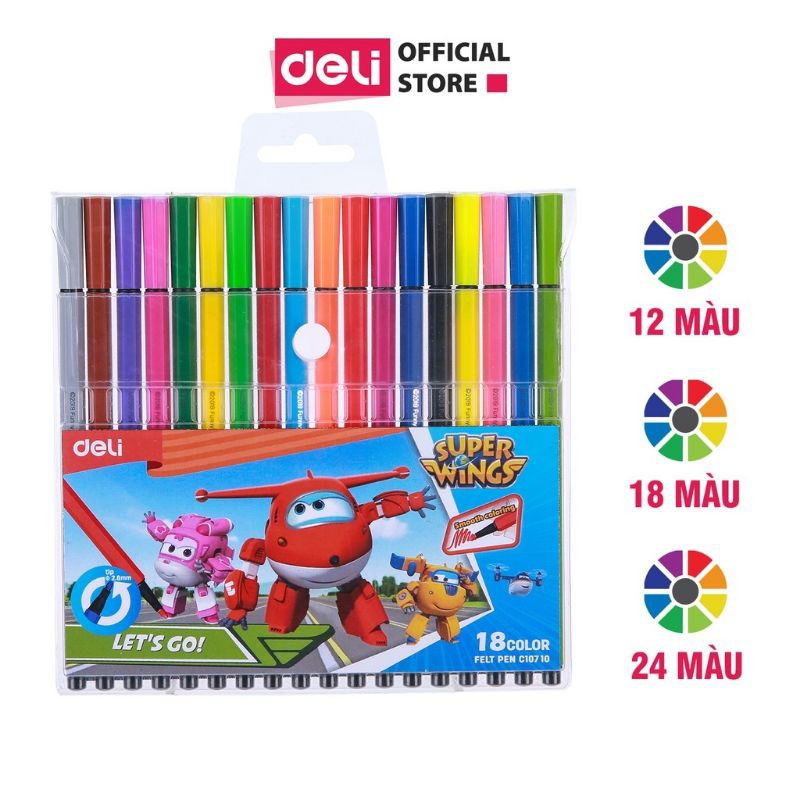 Bút màu Nước deli 18 màu