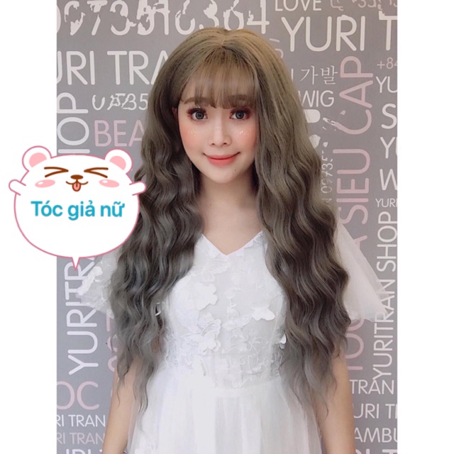 Tóc giả đẹp / Free ship 99k / Tóc giả nguyên đầu xoăn ba trục