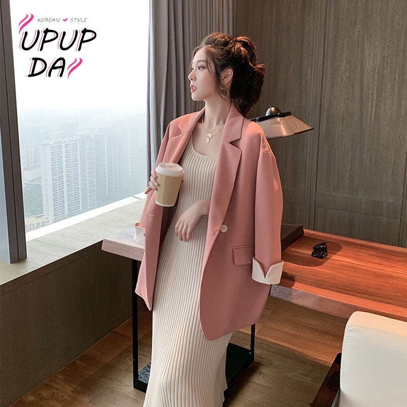 Áo Khoác Blazer Thời Trang Thanh Lịch Cho Nữ👗👗Áo Khoác Nữ Kiểu Dáng Trẻ Trung Năng Động📣📣Áo Khoác Vest Dáng Rộng Phối Hai Hàng Nút Thời Trang Xuân Thu Hàn Quốc Cho Nữ | BigBuy360 - bigbuy360.vn