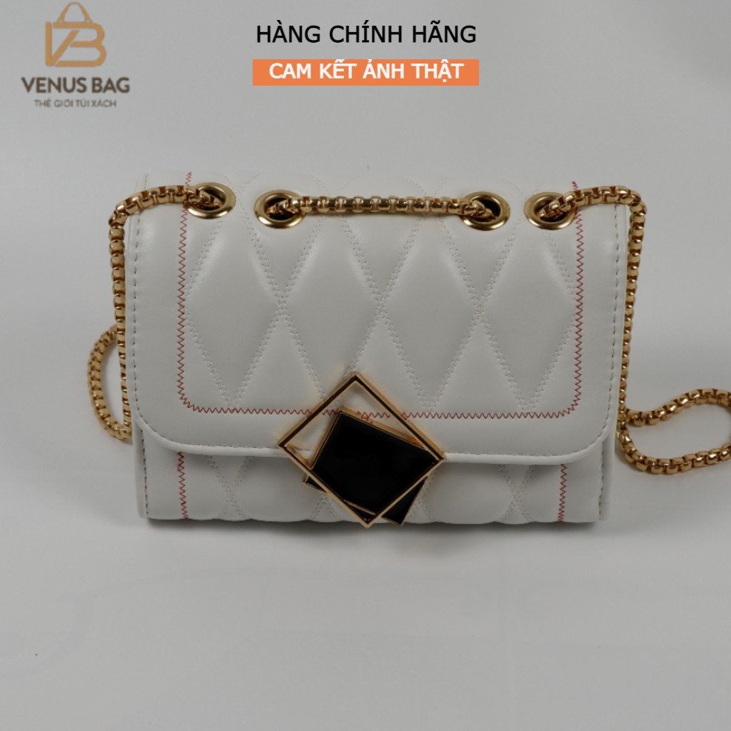 Túi đeo chéo nữ khóa gương cao cấp da PU mềm, mịn Venus Bags-TTN12