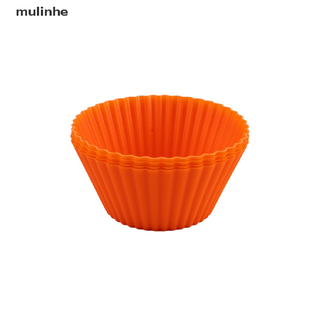 Set 4 Khuôn Silicon Làm Bánh Muffin / Cupcake Tiện Dụng