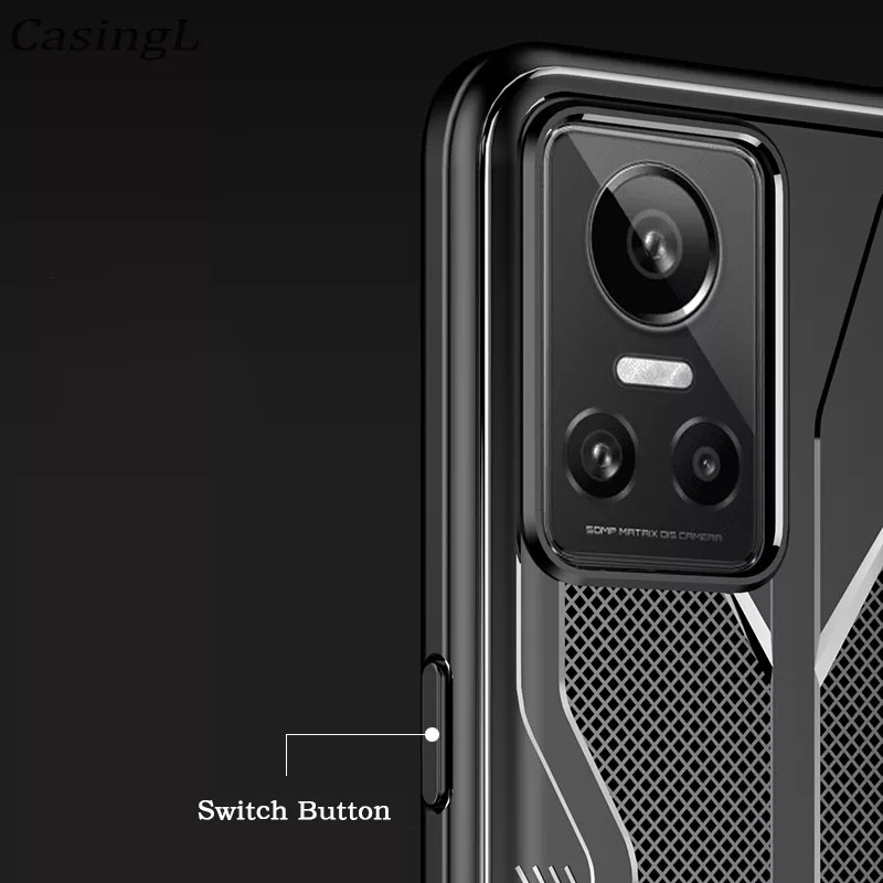 Ốp lưng Oppo Realme GT Neo 3 kiểu dáng Gaming vân sần thoát khí chống sốc