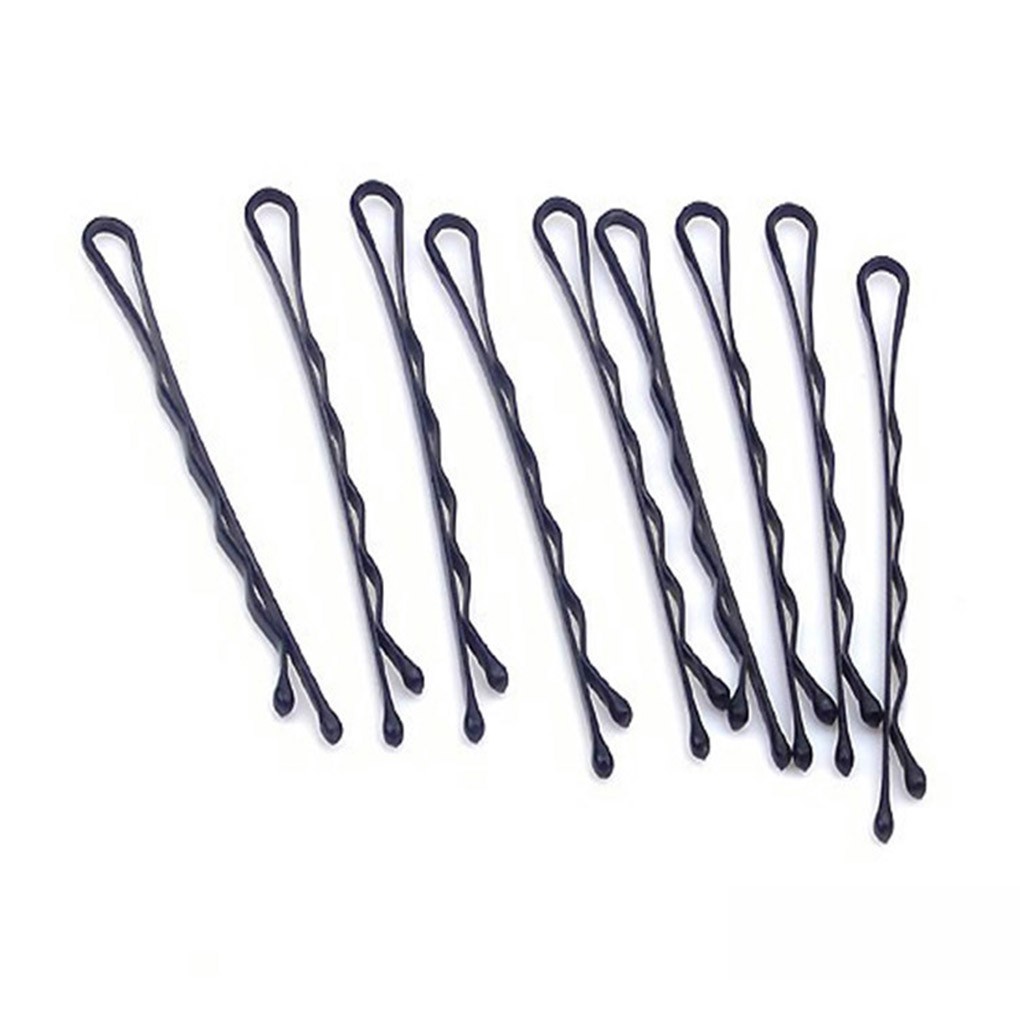 Set 32 kẹp tóc ghim cài kim loại màu đen tạo kiểu tóc dành cho nữ