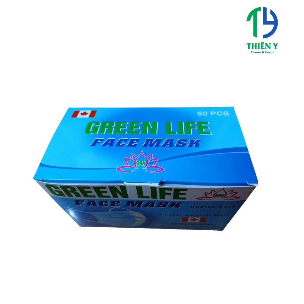 Khẩu Trang Y TẾ  4 lớp GREEN LIFE FACE MASK, 50 cái – Thiên Y Pharmacy