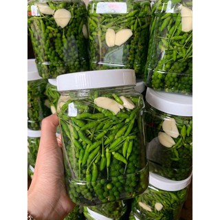 [ Đặc Sản Tây Nguyên ] Tiêu Xanh Ớt xiêm rừng Tỏi Ngâm Muối Loại Ngon 1kg