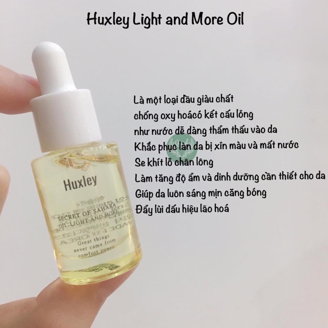 Dầu dưỡng da chiết xuất xương rồng Huxley oil like and more