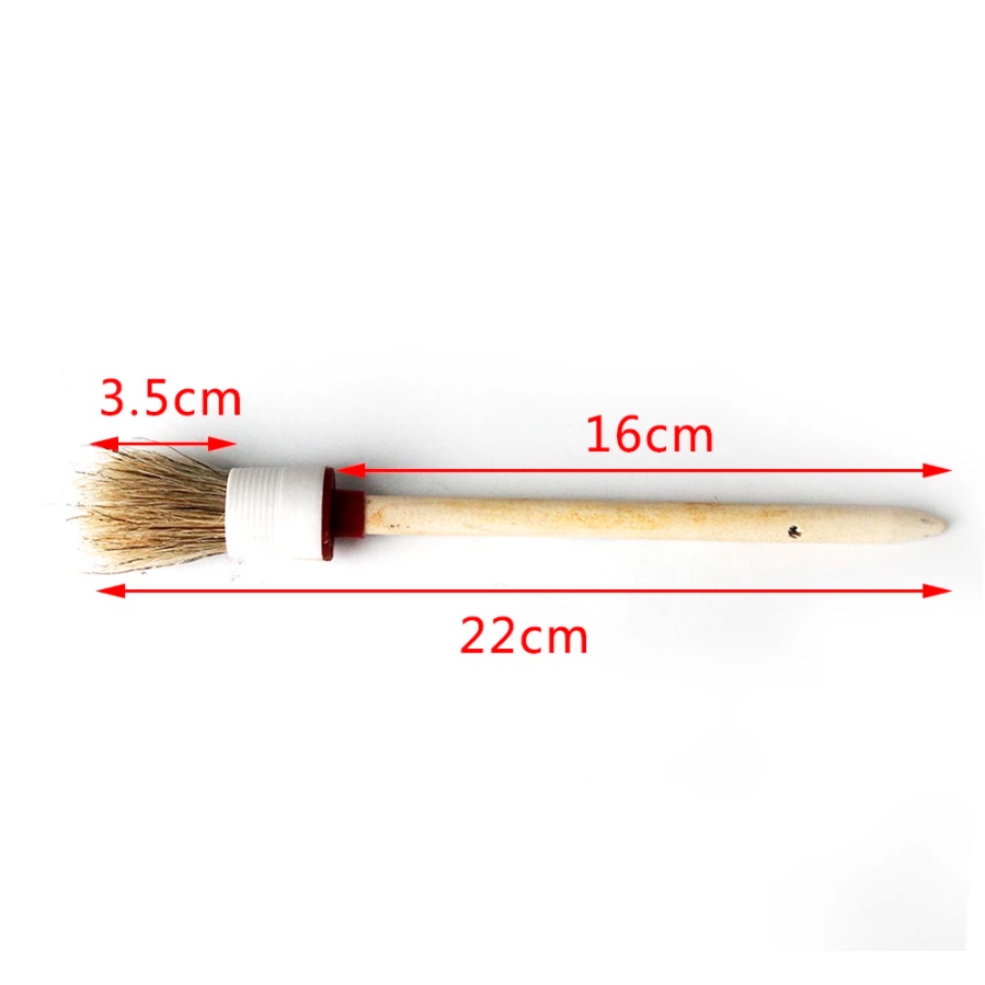 Combo 5 cây cọ chổi rửa xe Lông Heo Rừng thiên nhiên, vệ sinh chi tiết dành cho ô tô xe máy, lông mềm mượt, siêu chắc