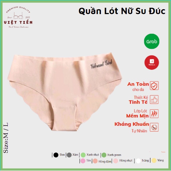 Quần lót nữ su đúc gợi cảm không đường may lượn sóng vải thun lạnh cao cấp hàng nhập Việt Tiến ACC40