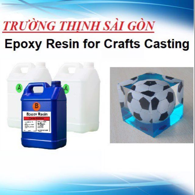 Bộ 15kg Keo epoxy resin trong suốt đổ khối lớn trong suốt