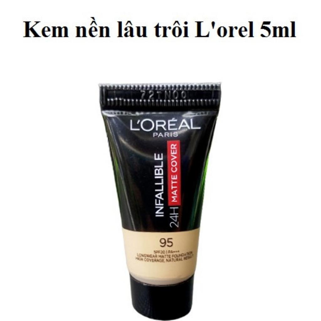 Kem Nền 𝐋'𝐎𝐫𝐞𝐚𝐥 Kiềm Dầu, Chống Lem Trôi 24h Cực Đỉnh 5ml