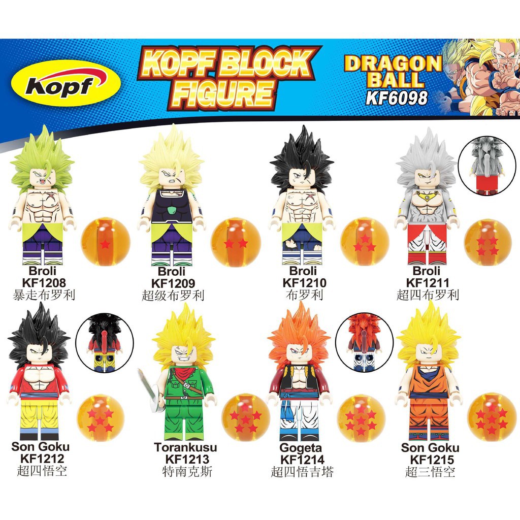 Bộ Lắp Ghép Lego Nhân Vật Son Goku Vegeta Super4 Trong Phim Hoạt Hình Dragon Ball Kf6098