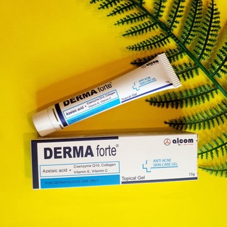 Derma Forte Gel 15g - Sản phẩm chính hãng, giảm mụn trứng cá, ngừa thâm, mờ sẹo, dưỡng trắng da, sạch bã nhờn trên da