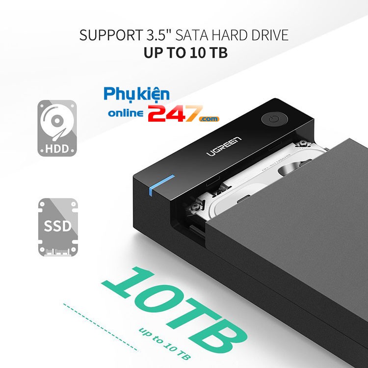 Box đựng ổ cứng PC HDD 3.5 Sata to USB 3.0 làm ổ cứng di động | BigBuy360 - bigbuy360.vn