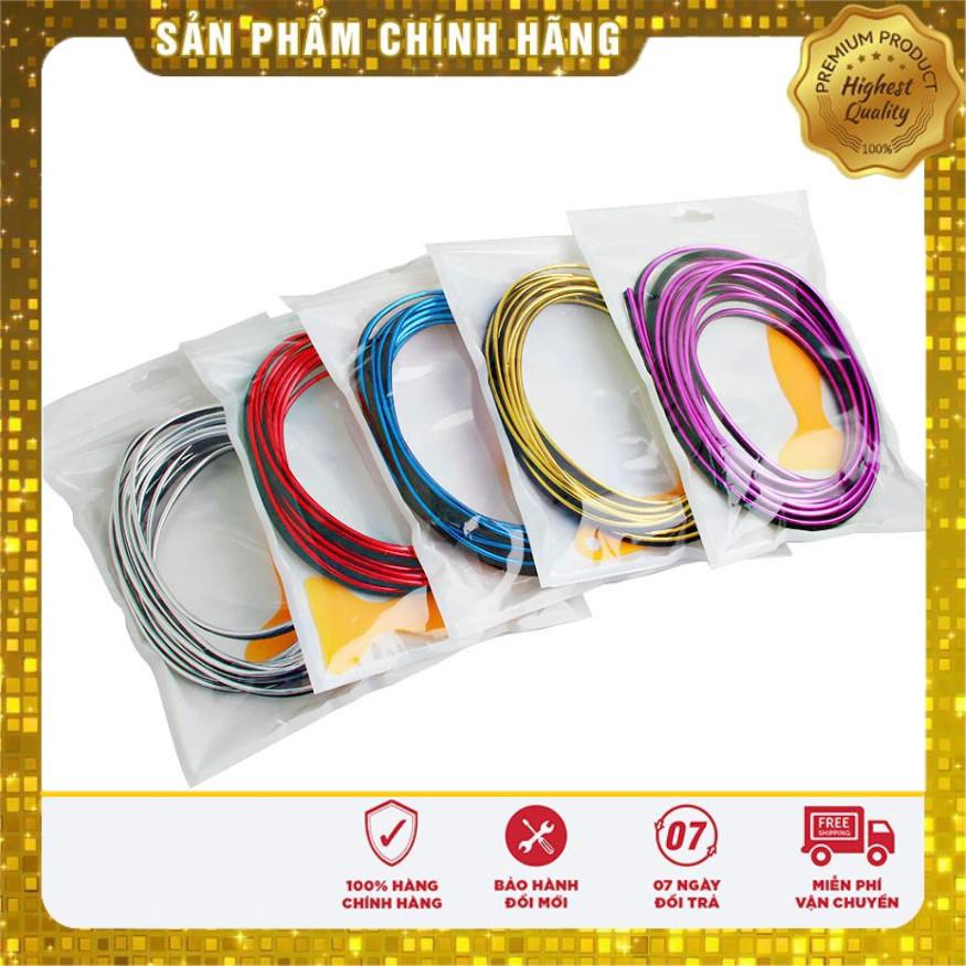 ⚡️SIÊU TIẾT KIỆM⚡️ Cuộn 5 Mét Dây Nẹp Chỉ Viền Trang Trí Nội Thất Táp-lô, Loa, Hộp Số Xe Ô Tô + Tặng kèm dụng cụ hỗ trợ