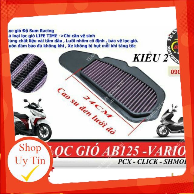 Lọc Gió Độ Vario - PCX - AB 125