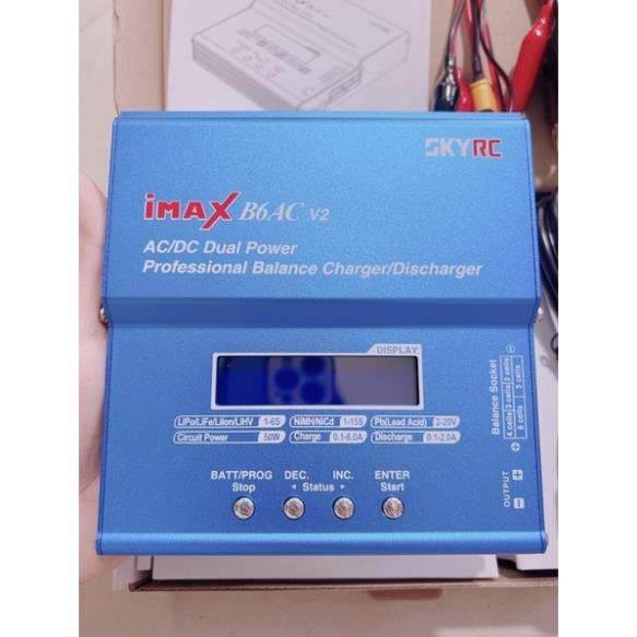 Bộ sạc imax B6 AC V2 chính hãng SKY sạc cân bằng và đo dung lượng pin ,ắc quy