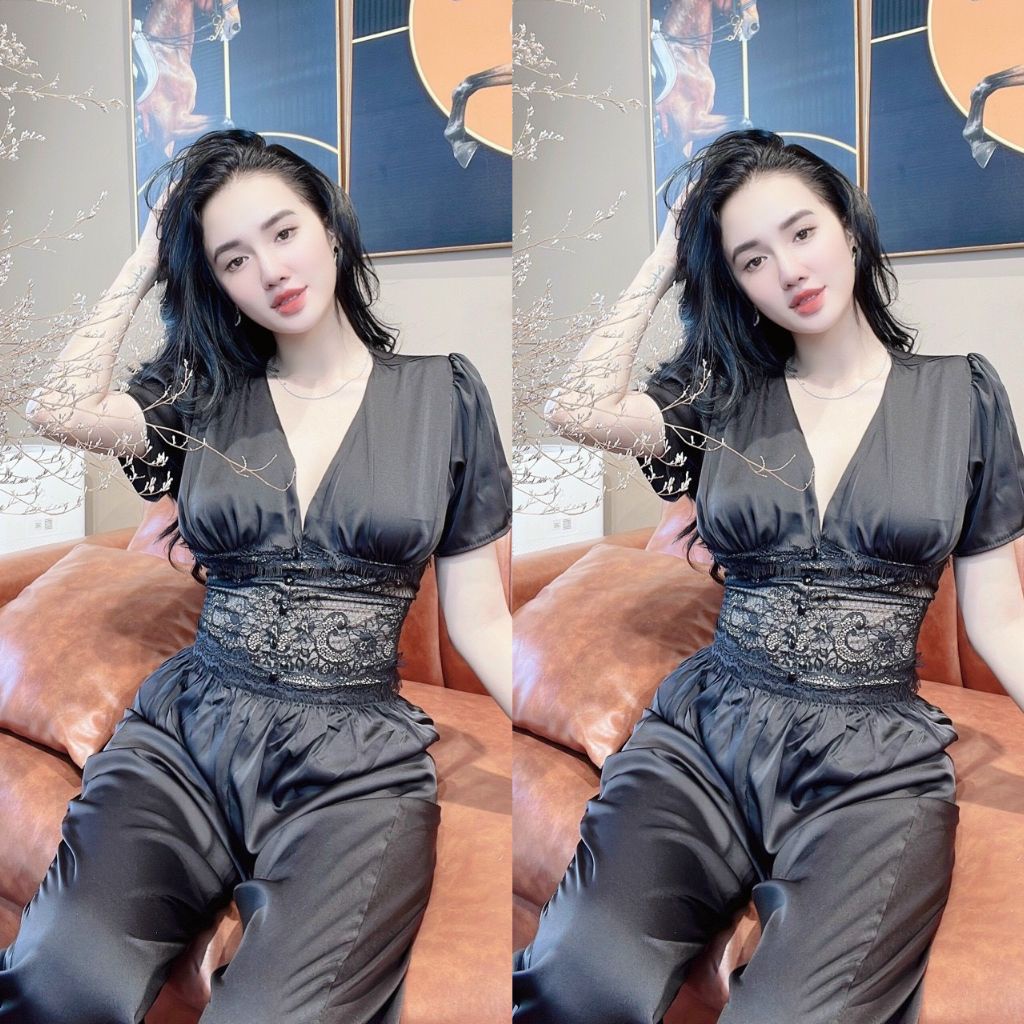 Đồ Ngủ Sexy, Đồ Ngủ Nữ Lụa Latin Cao Cấp Mềm mại xinh xắn &lt;58KG