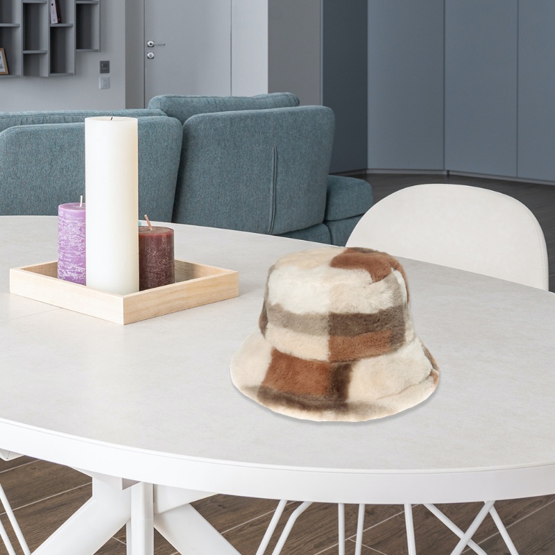 Nón Tai Bèo Họa Tiết Caro Thời Trang Thu Đông