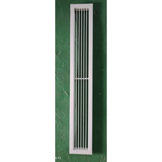 Cửa gió nan thẳng, miệng gió nan thẳng, nan bầu dục, nhôm sơn tĩnh )
