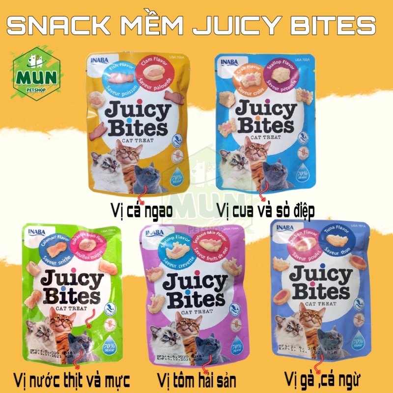 Snack mềm Juicy Bites gói 11,3gr