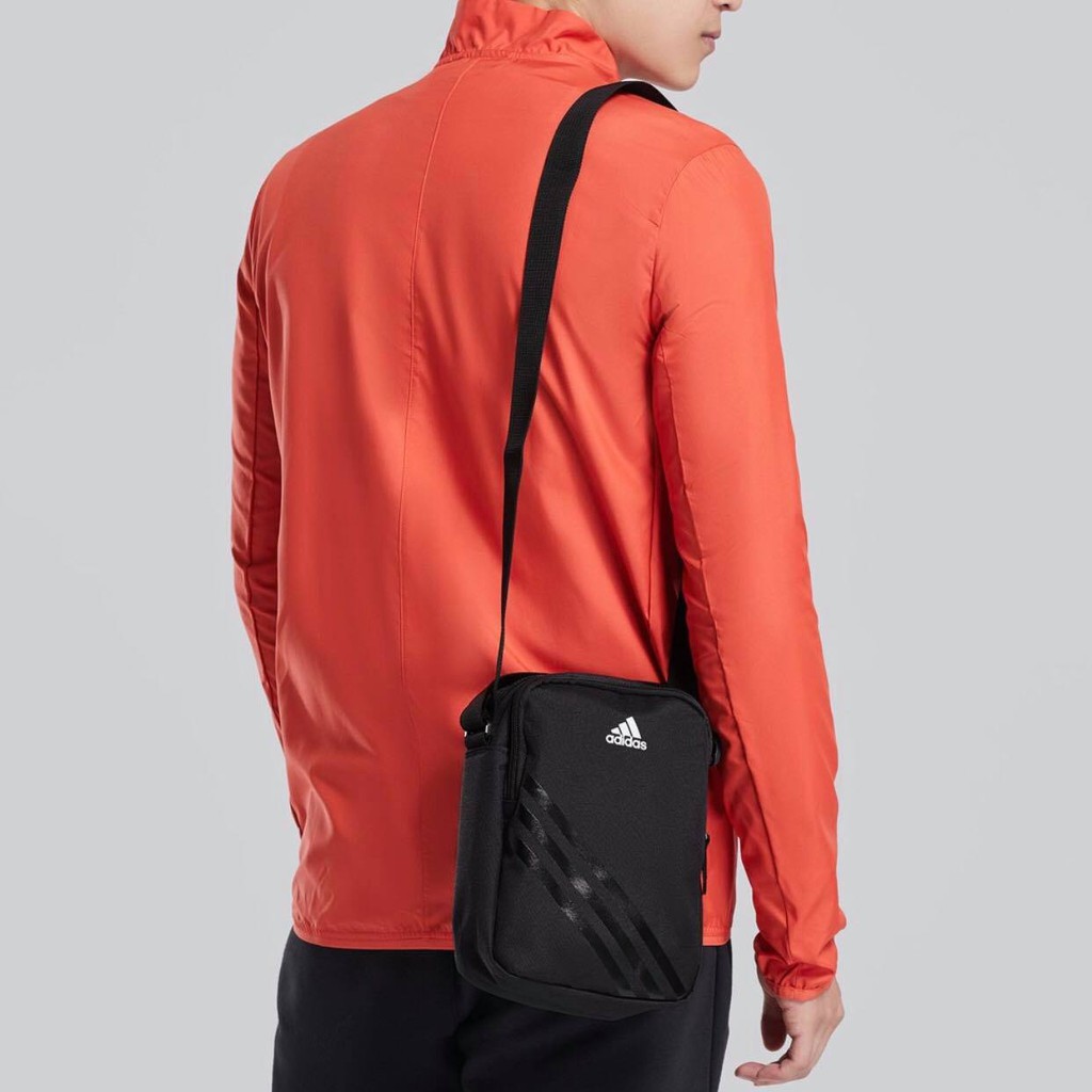 [ XÃ KHO 2 NGÀY ] Túi Đeo Chéo Nam/Nữ 3 Sọc Logo Nhỏ Shoulder Side Bag Sport - AJ4232 ORG