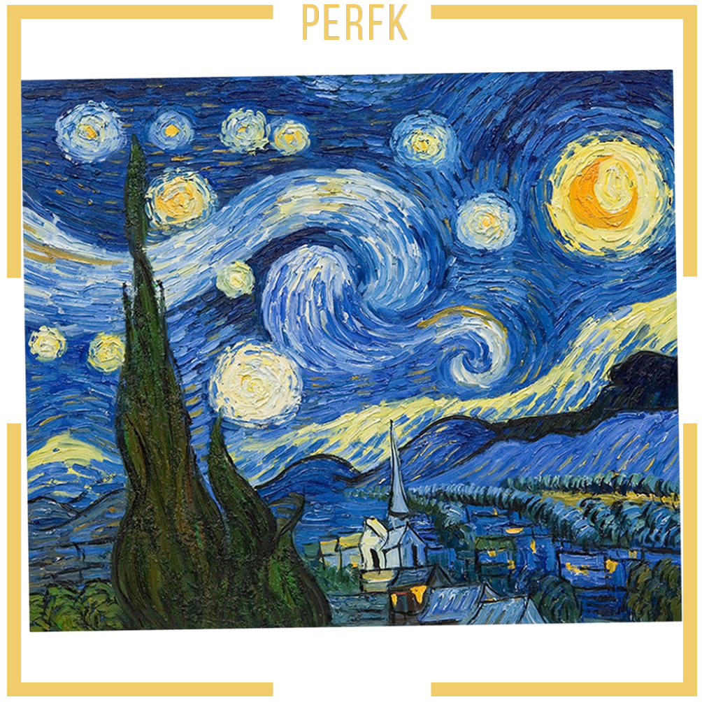 Bộ Tranh Đính Đá 5D Họa Tiết Tranh Van Gogh Độc Đáo Diy