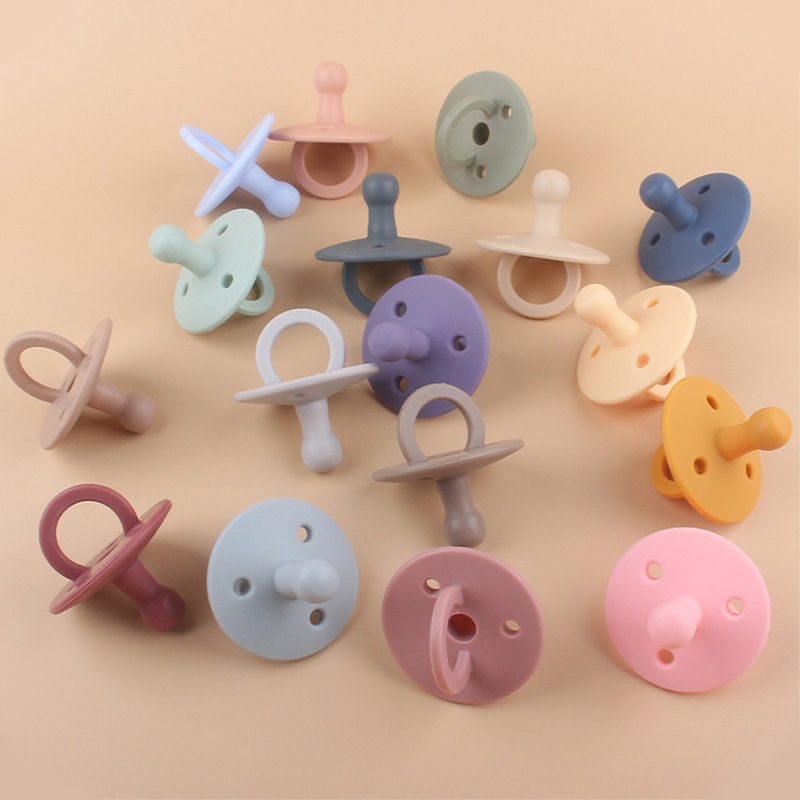 Núm Ti Giả Bằng Silicone Mềm Mại Cho Bé Sơ Sinh Hơn 3 Tháng Tuổi
