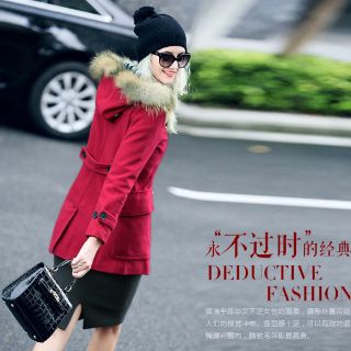 Áo dạ bbr mũ viền lông
