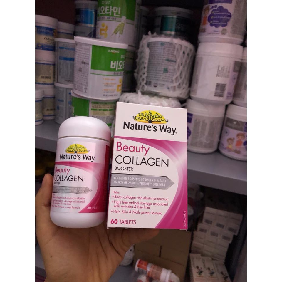 viên uống collagen natrure's way beauty, 60 viên