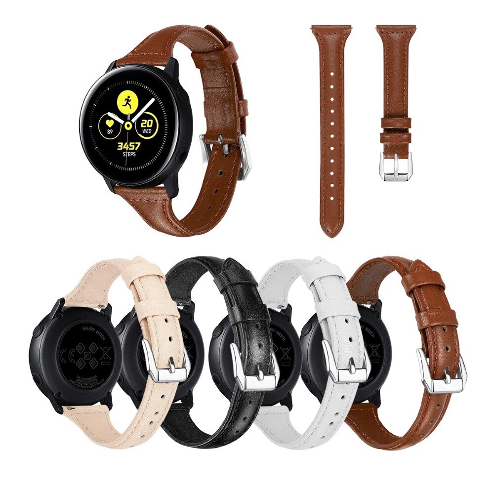 Dây Đeo Bằng Da 20mm Cho Đồng Hồ Thông Minh Samsung Galaxy Watch Active 2 42mm Gear Sport 93005