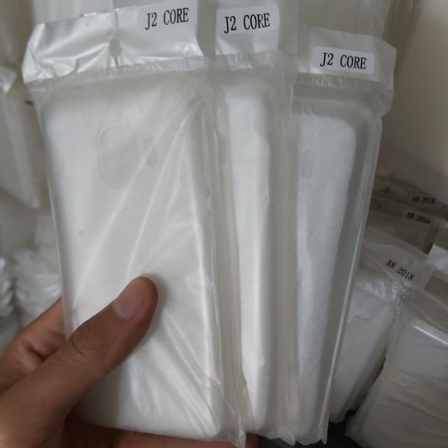 Bộ 3 chiếc ốp lưng cho galaxy j2 core silicon trong suốt siêu mỏng(loại tốt)