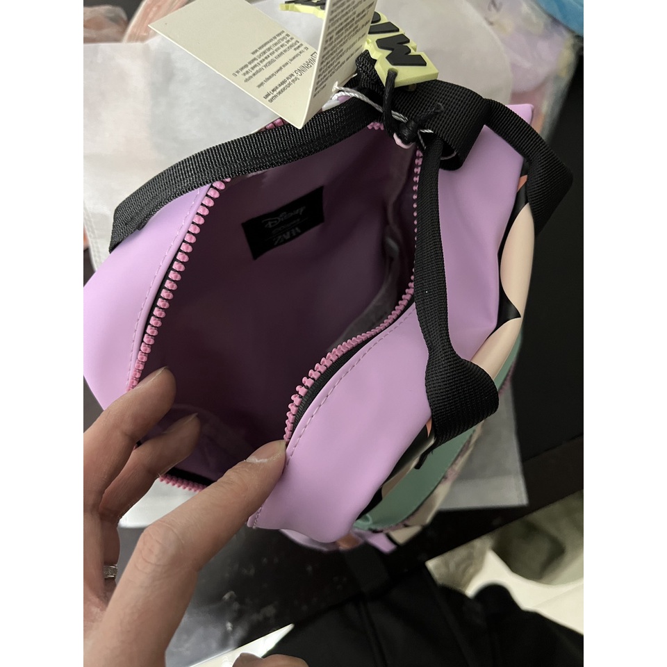 Balo cặp sách Mickey màu hồng tím cho bé đi mẫu giáo nhà trẻ